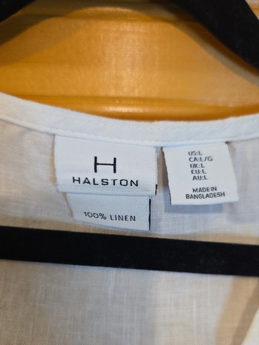H by Halston White Sleeveless Button-Front V-Neck Top/vest L - Picture 2 of 4